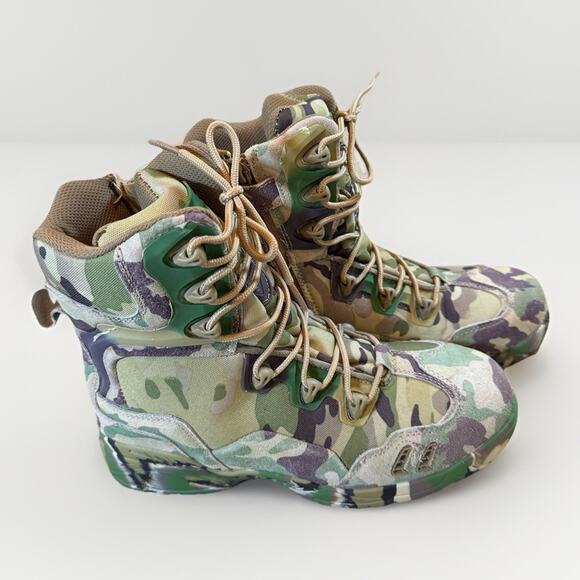 Esdy Men’s Camouflage High Top Hiking Boots Size 9 NWOB main image 10